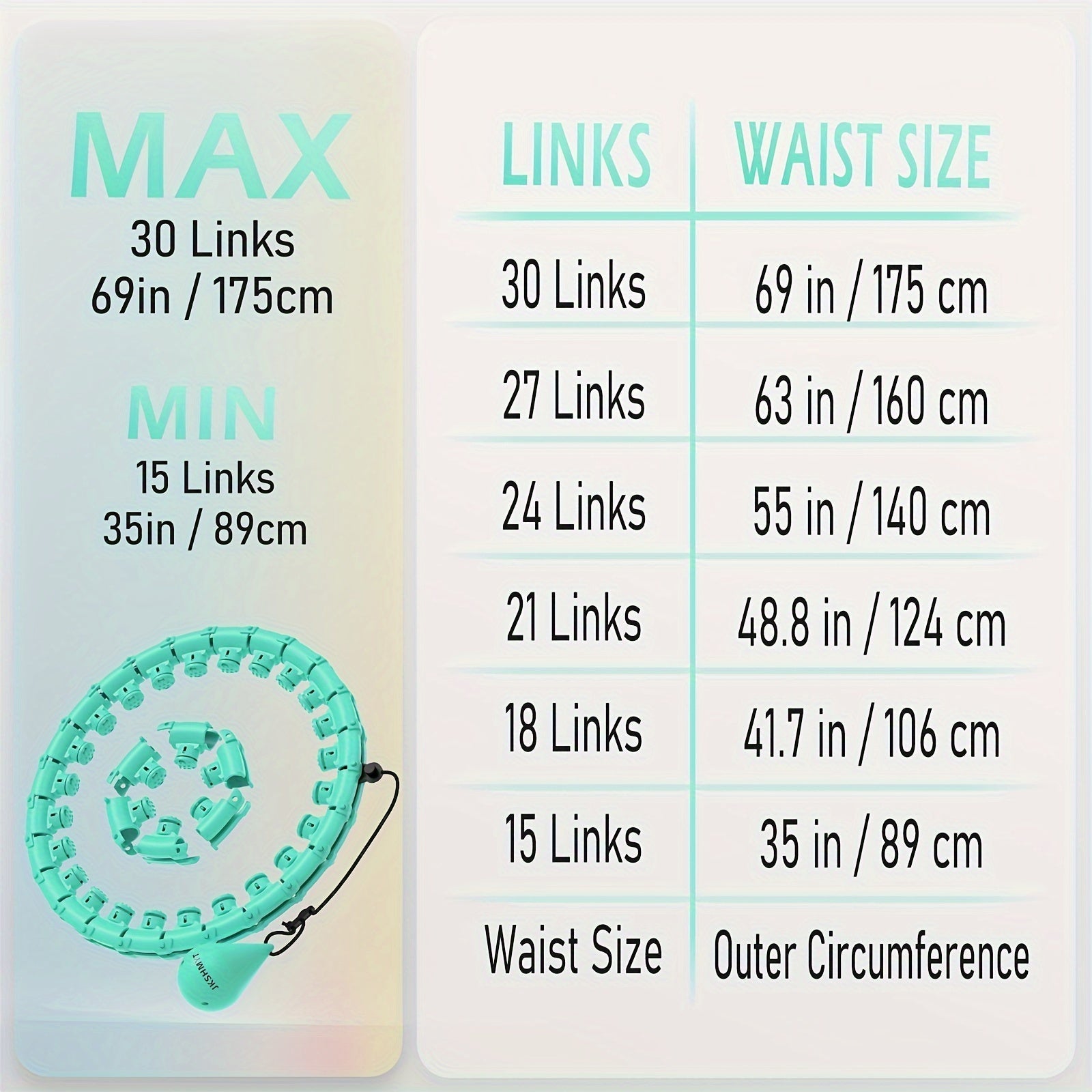 Weighted Fitness Hoop with Massage Points TM