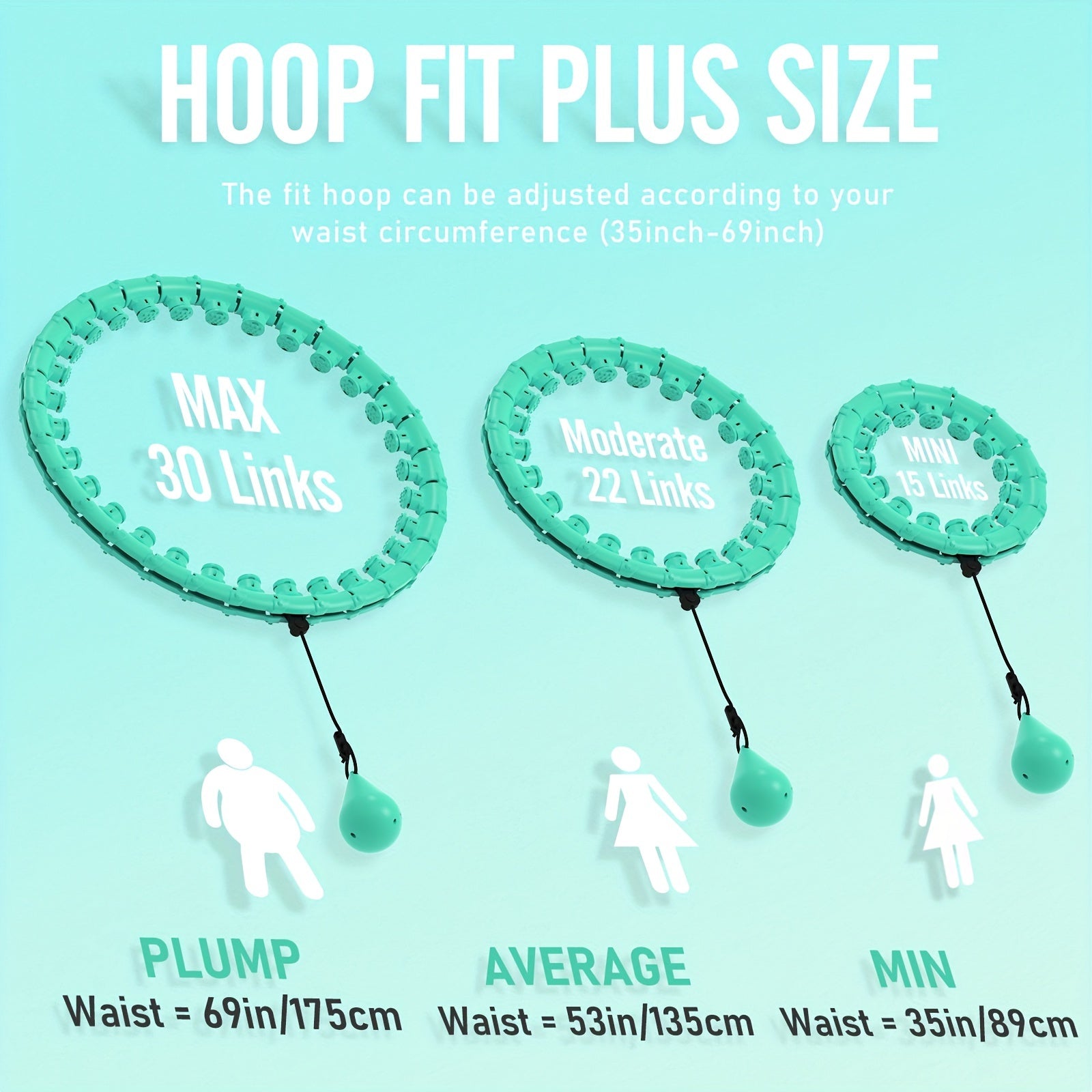 Weighted Fitness Hoop with Massage Points TM